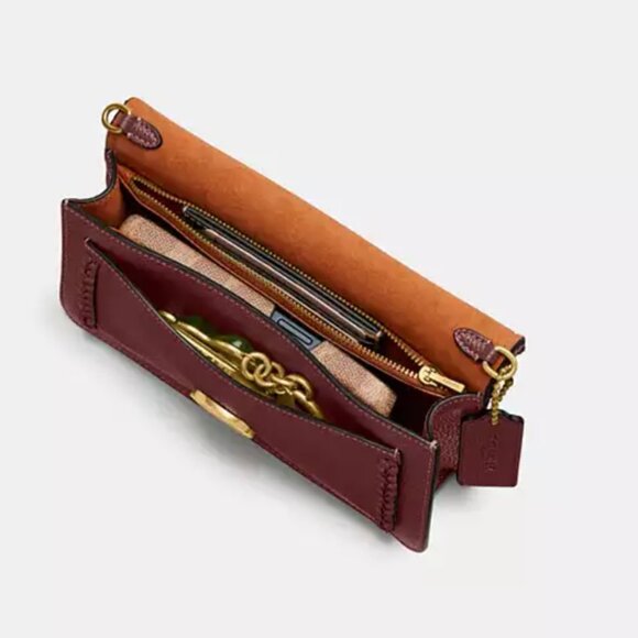 Coach Tabby Chain Clutch Braided Buttercup Leather CJ863 Crossbody Chain ORGPKG - Picture 13 of 14